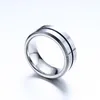 Men Tungsten Steel Groove Band Rings Hard Alloy Blue 8 Mm Size 7-13 Fashion Wedding Jewelry3438119