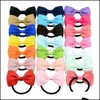 Acessórios de cabelo Bebê, crianças maternidade meninas meninas pequenas bowknot cabelo elástico de cabelo colorf fita arcos gravata corda de borracha headwear drop entrega