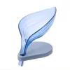 Creative Leaf Shape Soap Box Afvoer Zuignap Schotel Opslag Plank Badkamer Douche Zeephouder Box RRF12181