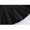 Pantaloncini casual neri da donna con stampa tavola da surf sottile a vita alta da donna moda vintage Mini pantaloncini femminili chic 210507
