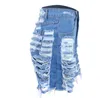 Dames Ripped Hole Denim Broek Shorts Sexy Destroyed Mid Rise Korte Jeans Grote maten S-5XL Zwart Blauw Wit Rood Roze