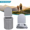 Outdoor Bags Portable Toalett Folding Commode Potty Car Camping för Travel Bucket Seat Vandring Lång resa