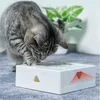 Cat Hunt Toy Electric Sqaure Magic Box Smart Teasing Stick Crazy Game Interactive Feather Ching Mouse 211122