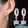 100% argent sterling 925 Anti allergie boucle d'oreille cristal brillant étoile ladies`stud boucles d'oreilles bijoux en gros expédition de baisse pas cher Prix usine design expert Qualité