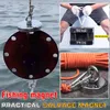 Wyciągnij 110 kg Silne Magnes Neodymowy Magnes Deep Sea Narzędzie Wędkarskie Ditch Sewer Rescue Treasure Hunt Magnetyczny Metalowy 304 Ze Stali Nierdzewnej Podnoszenie Ring Sling Holder Hak