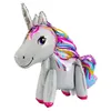 Ballon décoratif en forme de poney 3D pour fête d'anniversaire, fournitures de ballons de dessin animé arc-en-ciel pour mariage, réception-cadeau pour bébé