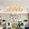 Post Modern Luxury Villa LED Pendant Lights Luster Cristal Hanglamp för vardagsrum Luminaria Suspend Lamp LightingFixtures Lampor