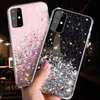 Verloop Glitter Star Phone Cases voor Samsung A52 A72 A51 A71 F62 A42 A32 S20 FE S21 S10 S9 S8 Plus Note 20 10 Soft Cover