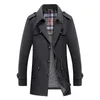 Men Coat Winter Thicken Jacket Blazer Business Casual Windbreaker Outerwear Male Clothes