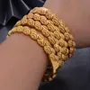 Wando Bangles 1PCS/LOT GOLD COLOR FOR WOMEN LINK BRACELET AFRICH BRESSLATE JEWELRY女性ハロウィーンギフトバングル22