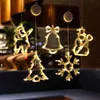 NEWLED Noël String Light Ornement avec disque de succion Décoration de fête de Noël Accueil Fenêtre Pendentif Décoratif Guirlandes Batterie LLE10689