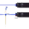 Puissant 200MW1500mW 450nm focalisable forme Gatling pointeur Laser bleu lampes de poche noires Torches7284180