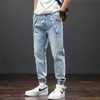 Wiosna Letnia Długość Długość Baggy Dżinsy Mężczyźni Streetwear Jogger Jeans Denim Harem Spodnie Plus Rozmiar 6XL 7XL 8XL 211120