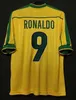 1970 Brésils Jerseys de football de pelé 1998 2002 Retro Football Shirts Carlos Romario Ronaldinho 2004 06 94 BRASIL 1958 82 84 97 97