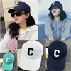 Yang Milisa Zhao Lusi dezelfde Koreaanse grote letter c Baseball Fashion Casual Soft Top Sunshade Cap8756439