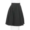 Повседневная мини -плиссированная юбка Печать печати с короткой юбкой с высокой талией летняя вышивка.