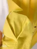 Vestido de verão mulheres de algodão linho ol casual meia manga es feminino v pescoço amarelo maciço boho robe femme vestido 210423