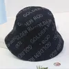 Chapeaux à large bord 2022 délavé Denim seau chapeau dames lettre imprimer Vintage Panama ombrage crème solaire pêcheur casquette hommes Gorras