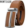 Men039s Belts Luxury Automatic Buckle Genune Leather Strap Black Brown For Mens Belt Designers Brand High Quality 220125266N7451334