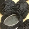 Afro Kinky Krul Toupetje Indiase Maagd Menselijk Haar Vervanging 4mm/6mm/8mm/10mm/12mm/15mm Full Lace Unit voor Zwarte Mannen Snelle Express Levering