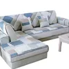 Trots Rose 100% katoen dikke sofa pad Anti-skid kussens Cover Four Seasons General Couch Bay Window Pads 1pc 2111116