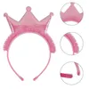 Acessórios de cabelo Candygirl 4 pc Meninas Bonito Colorido Glitter Crown Headbands Princesa Doce Hairbands Presentes da festa de anos