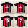 Ligue 2000 2002 Coupe Maillot de football rétro maillot de football vintage à domicile 00 02 classique ac Maglia da calcio MALDINI SHEVCHENKO BOBAN MILAN