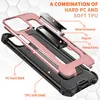 Armadura Anti Casos de Telefone com Kickstand para iPhone 12 Pro Max 11 XR XS Samsung Galaxy A71 A51 A21 A11 A11