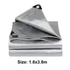 Shade Thickened 032mm Outdoor Waterproof Shed Cloth Truck Car Canopy Rain Silver Sunscreen PE Plastic Tarpaulin