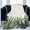 家族の友人への毛布のユニークな毛布の熱帯の葉のトロピカルの葉の耐久のスーパーソフト快適な家の贈り物