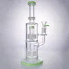 Partihandel Birdcage Glas Bongs Hookahs Double Stereo Matrix Stor Bong Speranza Olja DAB Rigger Rökning Vattenrör Tjockt rör 14mm Kvinna Joint Bowl Straight Tube Hookah