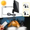 Waterdichte Solar LED Hanglamp Outdoor Flood Hanging Garden Lamp + Afstandsbediening - 100W