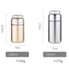 Stockage 280ml Thermos en acier inoxydable Bouteille Thermocup Thé Flacons à vide Bouteille d'infuseur Tasse thermique avec Insufer pour bureau 211109