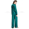 Kvinnor Silk Satin pyjamas pyjamas Set Sleepwear Loungewear U.S.S6, M8, M10, L12, L14, L16, L18, L20 S ~ 3XL plus storlek 210928