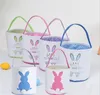 27 stilar Påskväska Festlig fluffig kanin svans godisväskor Bunny Bucket Easter Eggs Storage Basket Portable Shopping Handväska