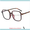 Óculos de sol Moda Aessoriessunglasses Mulheres Espetáculo Quadro Quadrado Óculos Clear Lente Miopia Nerd Anti-azul luz desenhista Óculos de designer