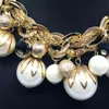 Zilveren kleur ABS Big Pearl Ketting Chokers Verklaring Sieraden Dames / Collares Perlas / Grand Collier de Perles / Joyeria