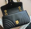 Fashion Love heart V Wave Pattern Satchel Designer Borsa a tracolla Borsa a catena Borsa a tracolla di lusso Borsa a tracolla da donna