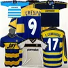 Retro classic 1998 1999 2000 2001 2002 2003 parma camisas de futebol F.CANNAVARO CRESPO NAKATA camisa de futebol