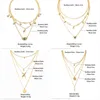 Bicux Vintage Parel Kettingen Voor Vrouwen Multilayer Chain Crystal Moon Hangers Charm Gouden Kettingen 2020 Boheemse Choker Sieraden G1206