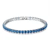 Une rangée trois rangées pleines de diamants Zircon Bracelets cristal de Swarovskis mode dames Bracelet cadeaux de noël Bangle223c