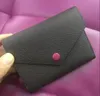 Portefeuille court multicolore en cuir véritable pour femmes Porte-cartes Détenteurs d'une poche à fermeture à glissière classique Portefeuilles de créateurs longs bourse242q