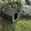 Casa para gatos, casa grande plegable para mascotas para gatos, perros, nido de cama para mascotas impermeable EVA con almohadilla interna, accesorios portátiles para gatos al aire libre 2101006