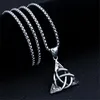 collier noeud celtique en argent