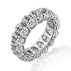 Vecalon 18 Styles Eternity Obiecing Ring Diamonds CZ 925 SREBRING SREBRNY OŚWIADCZENIE PIERANOWY FOR MĘŻCZYZNA MĘŻCZYZNA JEINDY Prezent 9093955