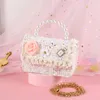 Purse Korean Kids Purses And Handbags Mini Crossbody Cute Girls Pearl Hand Bags Tote Little Girl Small Coin Pouch Party Gift