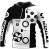 3D printing fun PS Dualshock sweatshirt hoodie unisex fashion street casual sweatshirt 210821