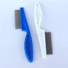 Cat Dog beauty tools Metal Nit Head Hair Pet Lice Comb Fine Toothed Flea Flee Handle RH0741