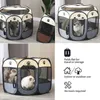 Portable Folding Pet Tent Dog House Högkvalitativ Slitstarkt staket för katter Stor Utomhus Cage PlayPen Cat 210924