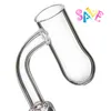 Nouveau Quartz Banger Nail avec Verre Bubble Carb Cap 10mm 14mm 18mm mâle femelle Joint 90 Degrés Pour verre plate-forme pétrolière brûleur tuyau Bongs